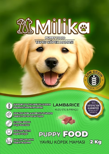 Milika Puppy Food Lamb-Rice 2 kg